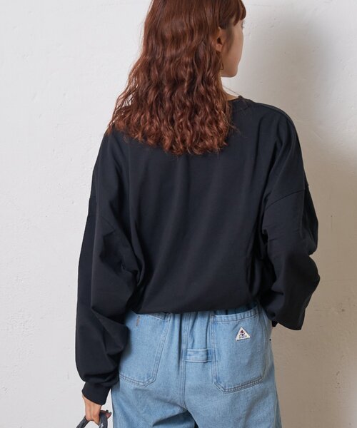CIAOPANIC TYPY（チャオパニックティピー）の「ビッグシルエットクルーネックスウェットロンTEE（Tシャツ/カットソー・メンズ・チャコールグレー/ホワイト/オリーブ/ブラック・MEDIUM/LARGE/XX-LARGE）」の10枚目の写真