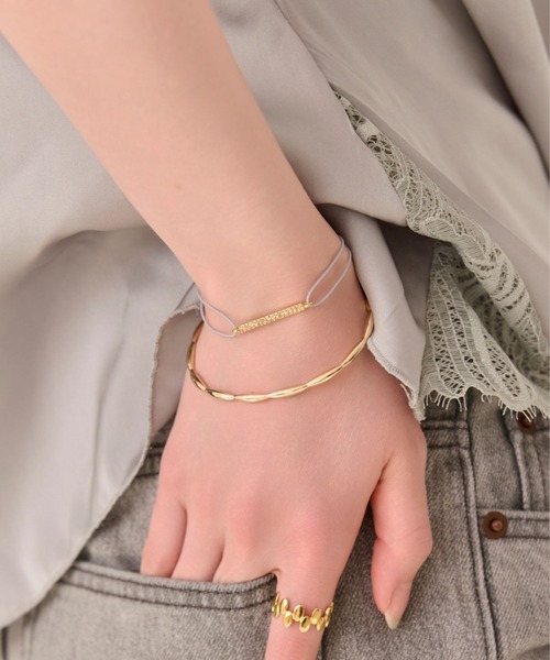 Phoebe(フィービィー)の「【金属アレルギー対応】ジュエルコードブレスレット バー/ライン 男女兼用<16㎝~24cm>(ブレスレット・レディース・ホワイト/ネイビー/グリーン/ピンク・FREE)」の13枚目の写真