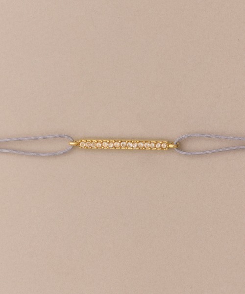 Phoebe(フィービィー)の「【金属アレルギー対応】ジュエルコードブレスレット バー/ライン 男女兼用<16㎝~24cm>(ブレスレット・レディース・ホワイト/ネイビー/グリーン/ピンク・FREE)」の8枚目の写真