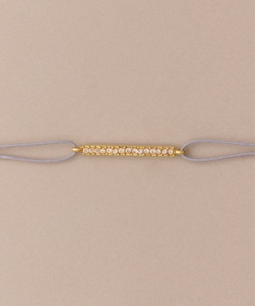 Phoebe(フィービィー)の「【金属アレルギー対応】ジュエルコードブレスレット バー/ライン 男女兼用<16㎝~24cm>(ブレスレット・レディース・ホワイト/ネイビー/グリーン/ピンク・FREE)」の10枚目の写真