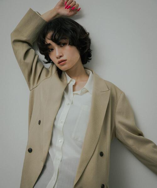 URBAN RESEARCH DOORS（アーバンリサーチドアーズ）の「Melange Tweed Jacket（その他アウター・レディース・ブラウン/ベージュ・MEDIUM/SMALL）」の2枚目の写真