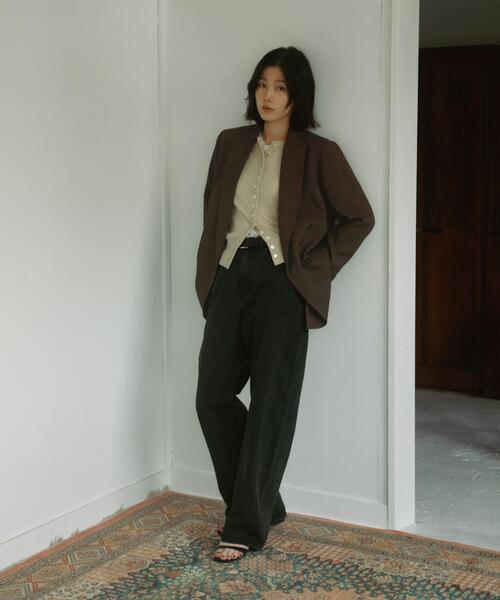 URBAN RESEARCH DOORS（アーバンリサーチドアーズ）の「Melange Tweed Jacket（その他アウター・レディース・ブラウン/ベージュ・MEDIUM/SMALL）」の5枚目の写真
