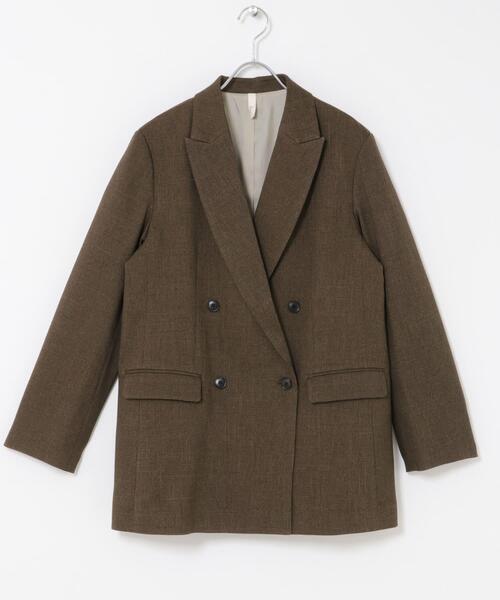 URBAN RESEARCH DOORS（アーバンリサーチドアーズ）の「Melange Tweed Jacket（その他アウター・レディース・ブラウン/ベージュ・MEDIUM/SMALL）」の6枚目の写真