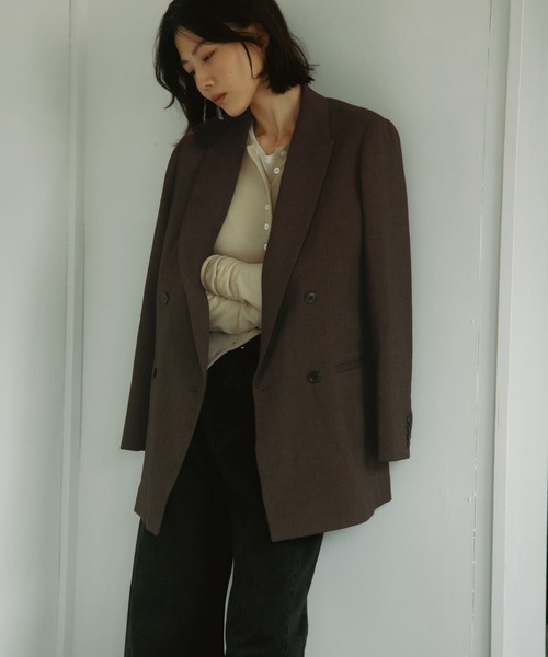 URBAN RESEARCH DOORS(アーバンリサーチドアーズ)の「Melange Tweed Jacket(その他アウター・レディース・ブラウン/ベージュ・MEDIUM/SMALL)」の16枚目の写真