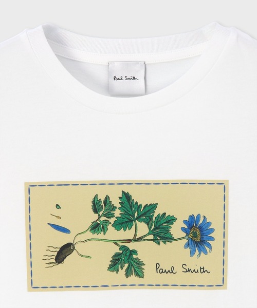 Paul Smith（ポールスミス）の「ウィメンズ "Woven Label" 半袖Tシャツ / 265223 J292（Tシャツ/カットソー・レディース・ホワイト/ブラック・MEDIUM）」の9枚目の写真