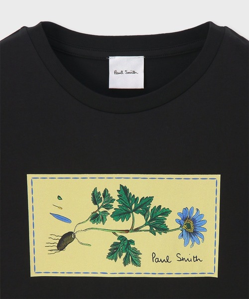 Paul Smith（ポールスミス）の「ウィメンズ "Woven Label" 半袖Tシャツ / 265223 J292（Tシャツ/カットソー・レディース・ホワイト/ブラック・MEDIUM）」の4枚目の写真