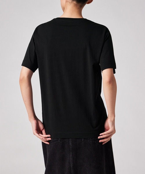 Paul Smith（ポールスミス）の「ウィメンズ "Woven Label" 半袖Tシャツ / 265223 J292（Tシャツ/カットソー・レディース・ホワイト/ブラック・MEDIUM）」の8枚目の写真