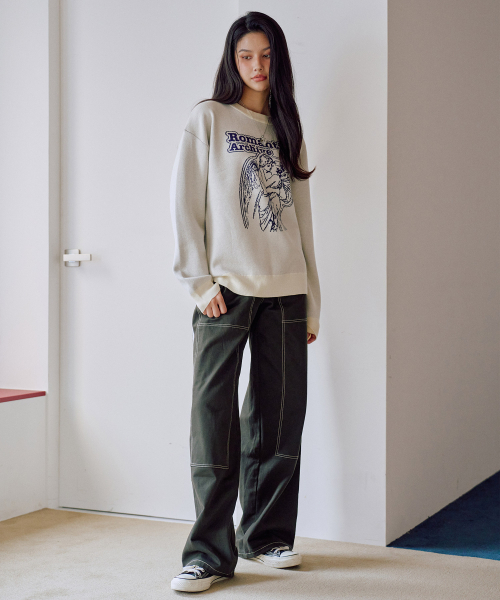 ZEROPLANET（ゼロプラネット）の「カリナワイドトラックコットンパンツ[チャコール]（その他パンツ・レディース・その他・FREE）」の3枚目の写真