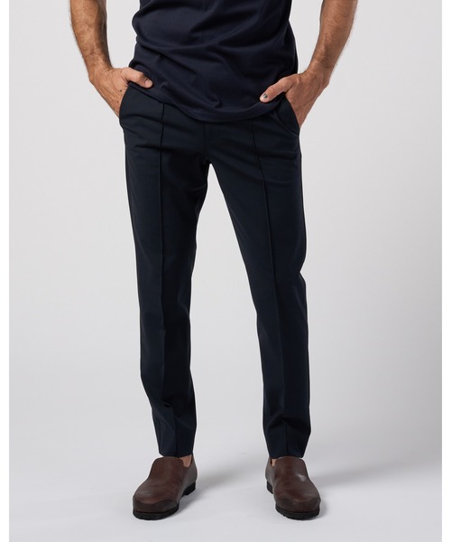 wjk(ダヴルジェイケイ)の「comfort pin-tuck slim slacks(スラックス・メンズ・ブラック/ライトグレー/ネイビー・X-LARGE/LARGE/MEDIUM/SMALL)」の4枚目の写真