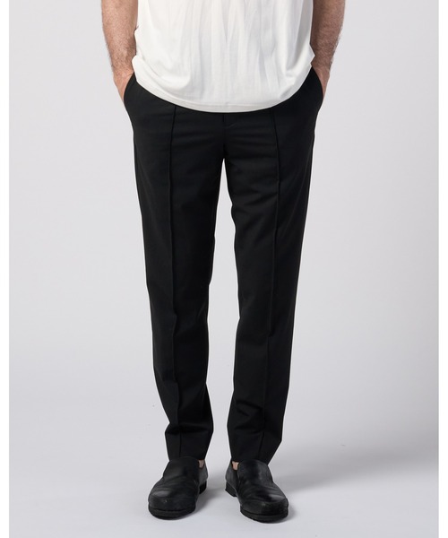 wjk(ダヴルジェイケイ)の「comfort pin-tuck slim slacks(スラックス・メンズ・ブラック/ライトグレー/ネイビー・X-LARGE/LARGE/MEDIUM/SMALL)」の8枚目の写真