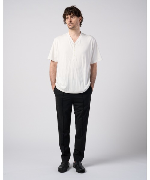 wjk(ダヴルジェイケイ)の「comfort pin-tuck slim slacks(スラックス・メンズ・ブラック/ライトグレー/ネイビー・X-LARGE/LARGE/MEDIUM/SMALL)」の13枚目の写真
