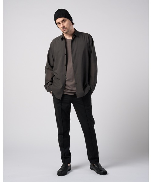 wjk(ダヴルジェイケイ)の「comfort pin-tuck slim slacks(スラックス・メンズ・ブラック/ライトグレー/ネイビー・X-LARGE/LARGE/MEDIUM/SMALL)」の16枚目の写真
