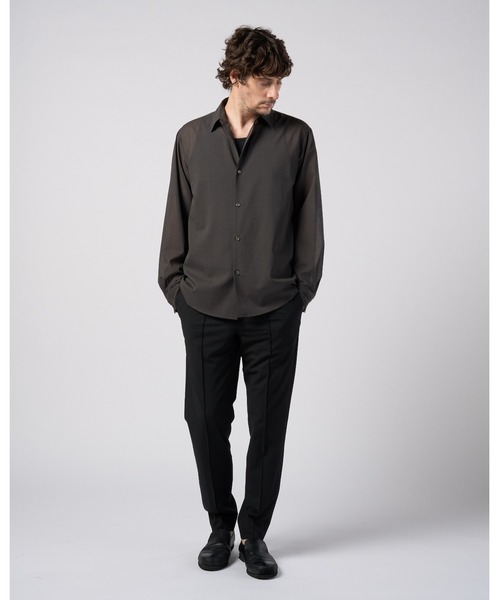 wjk(ダヴルジェイケイ)の「comfort pin-tuck slim slacks(スラックス・メンズ・ブラック/ライトグレー/ネイビー・X-LARGE/LARGE/MEDIUM/SMALL)」の17枚目の写真