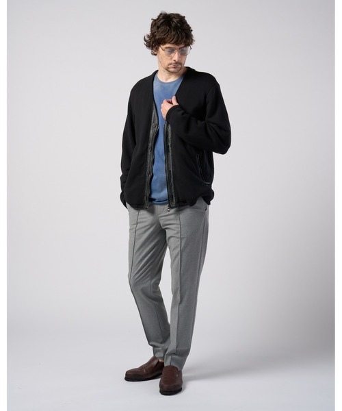 wjk(ダヴルジェイケイ)の「comfort pin-tuck slim slacks(スラックス・メンズ・ブラック/ライトグレー/ネイビー・X-LARGE/LARGE/MEDIUM/SMALL)」の20枚目の写真