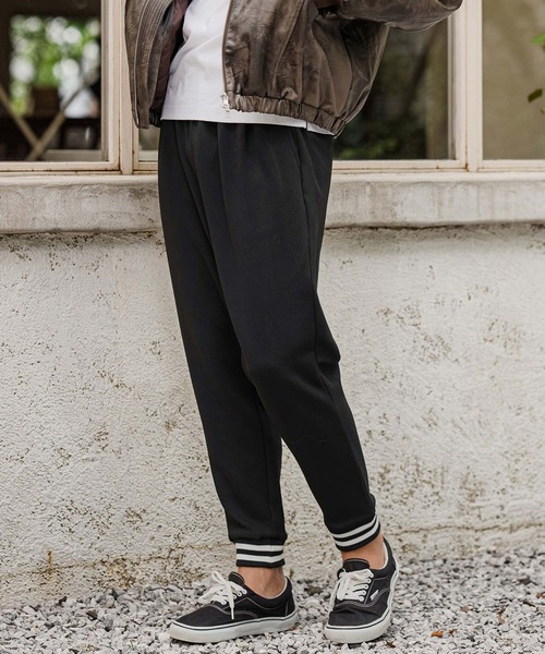 CAMBIO(カンビオ)の「mp15395- Double Knit Jogger Line Rib Pants ラインリブジョガーパンツ(CAM26AW-003)(その他パンツ・メンズ・ブラック/ネイビー/ミックスグレー・L/M/S)」の19枚目の写真