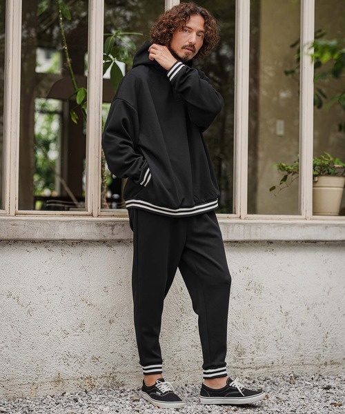 CAMBIO(カンビオ)の「mp15395- Double Knit Jogger Line Rib Pants ラインリブジョガーパンツ(CAM26AW-003)(その他パンツ・メンズ・ブラック/ネイビー/ミックスグレー・L/M/S)」の20枚目の写真