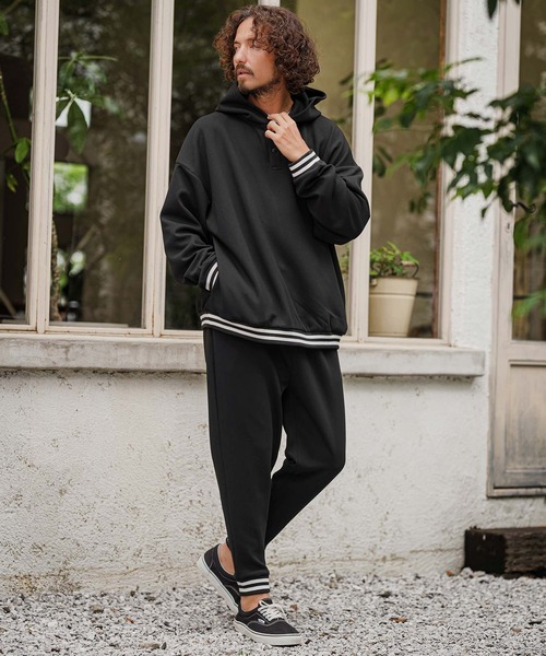 CAMBIO(カンビオ)の「mp15395- Double Knit Jogger Line Rib Pants ラインリブジョガーパンツ(CAM26AW-003)(その他パンツ・メンズ・ブラック/ネイビー/ミックスグレー・L/M/S)」の21枚目の写真