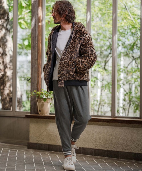 CAMBIO(カンビオ)の「mp15395- Double Knit Jogger Line Rib Pants ラインリブジョガーパンツ(CAM26AW-003)(その他パンツ・メンズ・ブラック/ネイビー/ミックスグレー・L/M/S)」の5枚目の写真