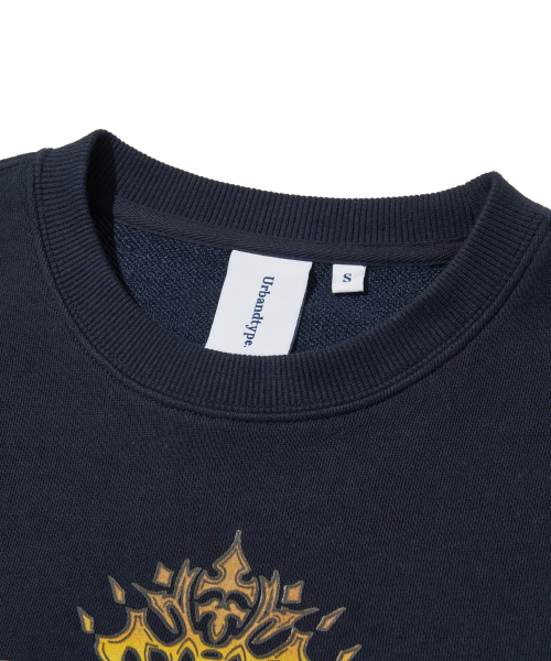 URBANDTYPE（アーバンディタイプ）の「リバーサイド スウェットシャツ_ネイビー（Tシャツ/カットソー・レディース・その他・SMALL/MEDIUM）」の3枚目の写真