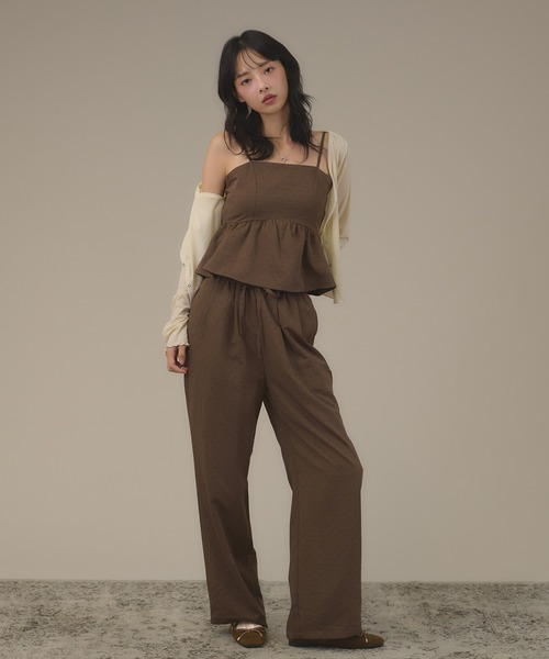apres jour mignon(アプレジュールミニョン)の「【セットアップ可能】アソートイージーパンツ(その他パンツ・レディース・ブラック/ダークブラウン/アイボリー/ブラウン系その他/ブラック系その他2・LARGE/フリー)」の18枚目の写真