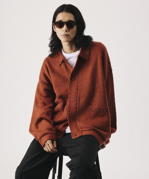 Firsthand(ファーストハンド)の「Firsthand/ファーストハンド ハンドステッチ ニット ジャケット カーディガン 【限定展開】(カーディガン/ボレロ・メンズ・ライトブルー/ネイビー/ブラウン/ブラック・LARGE/MEDIUM)」の15枚目の写真