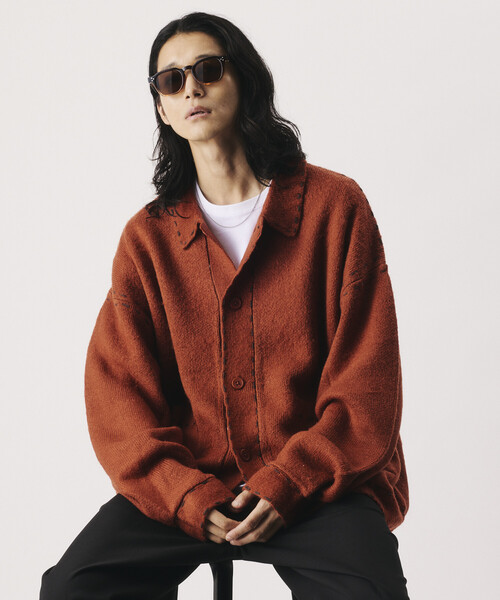Firsthand(ファーストハンド)の「Firsthand/ファーストハンド ハンドステッチ ニット ジャケット カーディガン 【限定展開】(カーディガン/ボレロ・メンズ・ライトブルー/ネイビー/ブラウン/ブラック・LARGE/MEDIUM)」の9枚目の写真