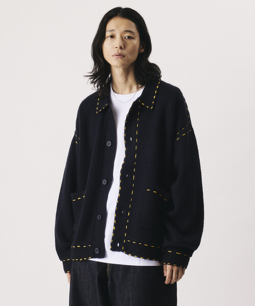 Firsthand(ファーストハンド)の「Firsthand/ファーストハンド ハンドステッチ ニット ジャケット カーディガン 【限定展開】(カーディガン/ボレロ・メンズ・ライトブルー/ネイビー/ブラウン/ブラック・LARGE/MEDIUM)」の11枚目の写真