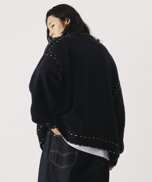Firsthand(ファーストハンド)の「Firsthand/ファーストハンド ハンドステッチ ニット ジャケット カーディガン 【限定展開】(カーディガン/ボレロ・メンズ・ライトブルー/ネイビー/ブラウン/ブラック・LARGE/MEDIUM)」の13枚目の写真