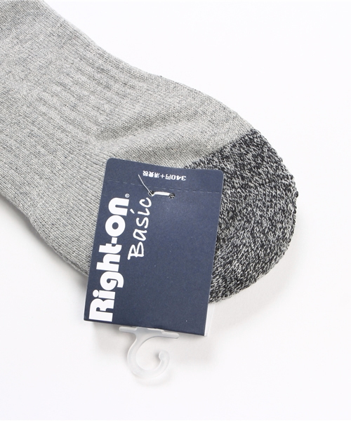 Right-on（ライトオン）の「【Right-on Basic】クォーター丈 パイルラインソックス（ソックス/靴下・メンズ・レッド系その他/その他8/ネイビー系/その他9/ブルー系その他/ホワイト×ネイビー/その他4・S26-28/25-27）」の9枚目の写真