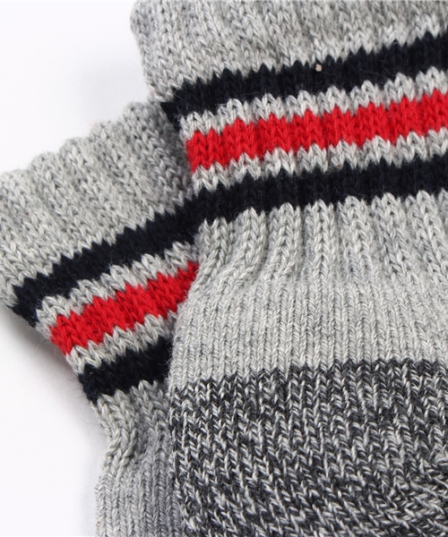 Right-on（ライトオン）の「【Right-on Basic】クォーター丈 パイルラインソックス（ソックス/靴下・メンズ・レッド系その他/その他8/ネイビー系/その他9/ブルー系その他/ホワイト×ネイビー/その他4・S26-28/25-27）」の10枚目の写真