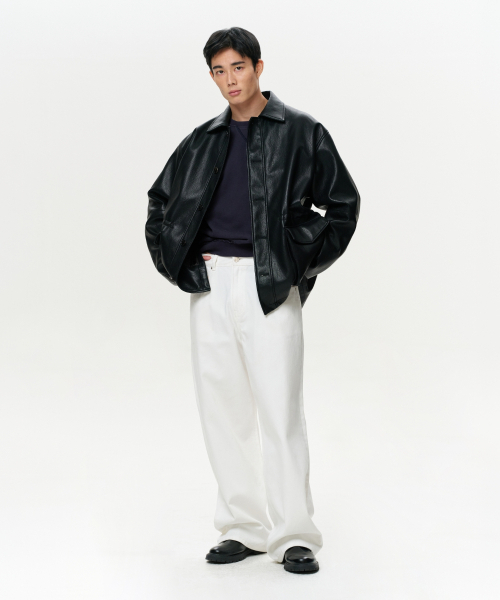ERA（エラ）の「UNISEX ERA フェイクレザーサファリジャケット - ブラック（ライダースジャケット・レディース・その他・SMALL/MEDIUM/LARGE）」の10枚目の写真