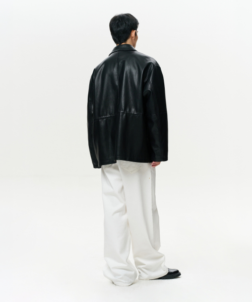 ERA（エラ）の「UNISEX ERA フェイクレザーサファリジャケット - ブラック（ライダースジャケット・レディース・その他・SMALL/MEDIUM/LARGE）」の12枚目の写真