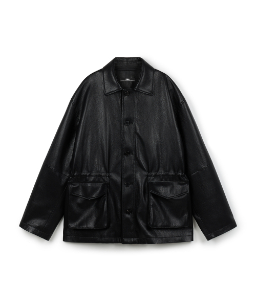 ERA（エラ）の「UNISEX ERA フェイクレザーサファリジャケット - ブラック（ライダースジャケット・レディース・その他・SMALL/MEDIUM/LARGE）」の18枚目の写真