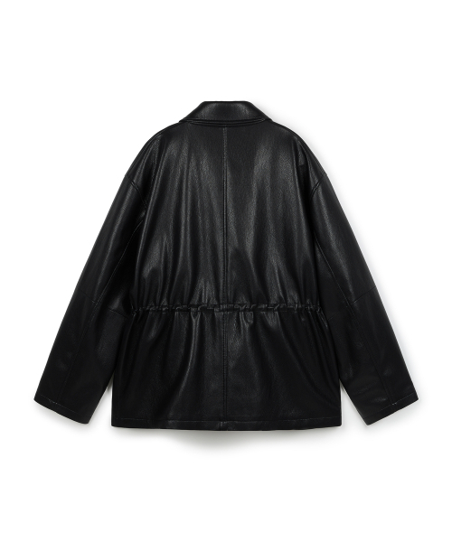 ERA（エラ）の「UNISEX ERA フェイクレザーサファリジャケット - ブラック（ライダースジャケット・レディース・その他・SMALL/MEDIUM/LARGE）」の19枚目の写真