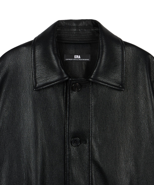 ERA（エラ）の「UNISEX ERA フェイクレザーサファリジャケット - ブラック（ライダースジャケット・レディース・その他・SMALL/MEDIUM/LARGE）」の20枚目の写真