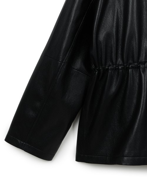 ERA（エラ）の「UNISEX ERA フェイクレザーサファリジャケット - ブラック（ライダースジャケット・レディース・その他・SMALL/MEDIUM/LARGE）」の3枚目の写真