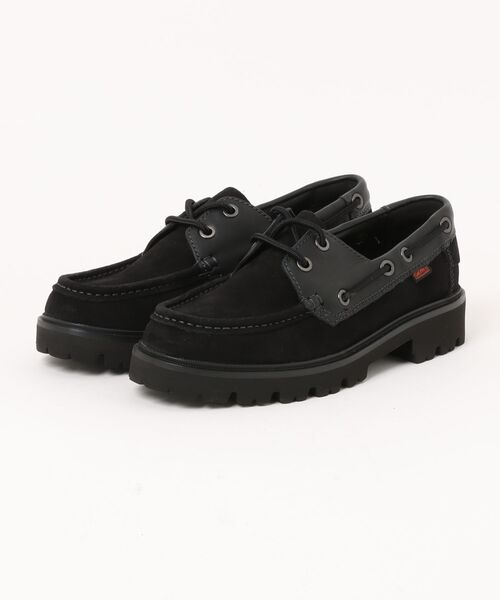 Clarks(クラークス)の「【Clarks】Cleyhill Boat(モカシン/デッキシューズ・メンズ・ブラック・28.0cm/27.0cm/26.5cm/26.0cm/25.5cm/25.0cm)」の1枚目の写真