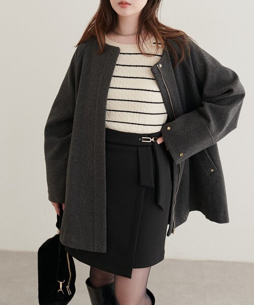 natural couture(ナチュラルクチュール)の「ケーブル柄ニット(ニット/セーター・レディース・ブラウン/ブラック系その他/アイボリー/グレイッシュベージュ/ブラウン系その他・FREE)」の22枚目の写真