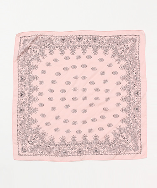 WEGO（ウィゴー）の「WEGO/ペイズリースカーフ（バンダナ/スカーフ・レディース・レッド/ピンク/ホワイト/ネイビー/ブラック/グレー/ワイン・FREE）」の6枚目の写真