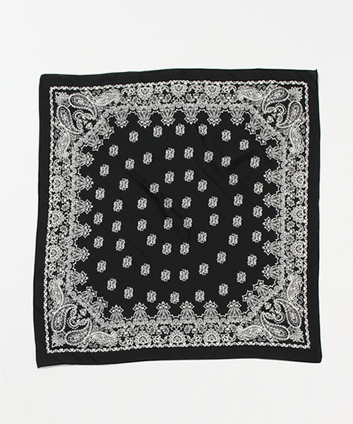 WEGO（ウィゴー）の「WEGO/ペイズリースカーフ（バンダナ/スカーフ・レディース・レッド/ピンク/ホワイト/ネイビー/ブラック/グレー/ワイン・FREE）」の3枚目の写真