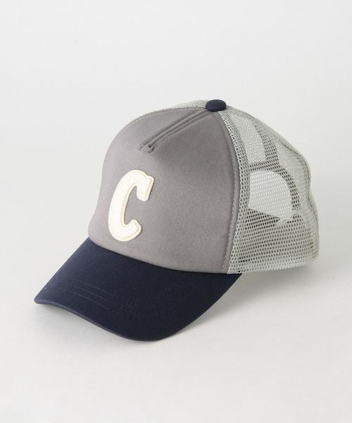 coen（コーエン）の「【coen kids】ツイルメッシュキャップ（キャップ・キッズ・ブラック/グレー・LARGE/MEDIUM）」の2枚目の写真