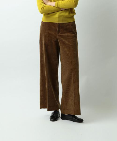 Steven Alan（スティーブンアラン）の「＜Steven Alan＞5W CORDUROY WIDE TROUSERS/ﾊﾟﾝﾂ◆（その他パンツ・レディース・ホワイト/ベージュ/ロイヤルブルー/ケリー/ナチュラル・LARGE/SMALL/MEDIUM）」の3枚目の写真