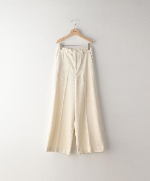 Steven Alan（スティーブンアラン）の「＜Steven Alan＞5W CORDUROY WIDE TROUSERS/ﾊﾟﾝﾂ◆（その他パンツ・レディース・ホワイト/ベージュ/ロイヤルブルー/ケリー/ナチュラル・LARGE/SMALL/MEDIUM）」の2枚目の写真