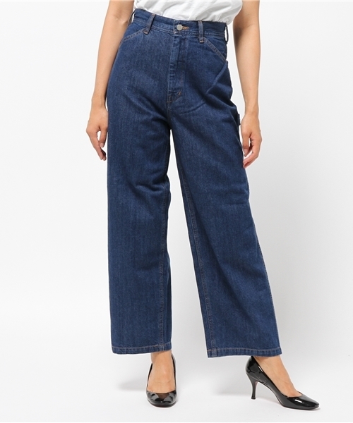 RODEO CROWNS WIDE BOWL（ロデオクラウンズワイドボウル）の「ペインター ワイド デニムパンツ（デニムパンツ・レディース・ダークブルー/ブルー・SMALL/MEDIUM/X-SMALL）」の14枚目の写真