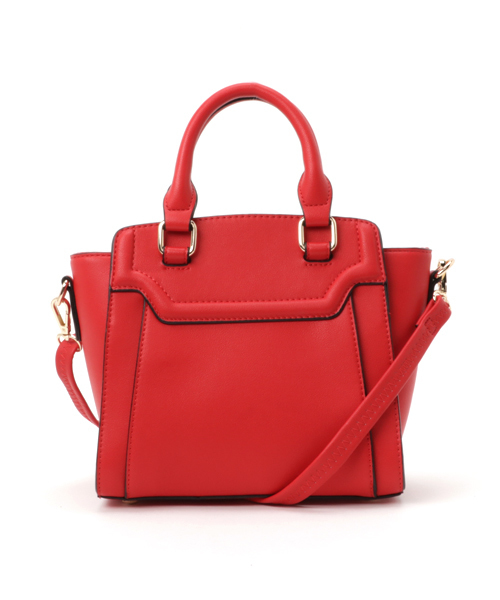 PLAIN CLOTHING（プレーンクロージング）の「エラ型ハンドバッグ/ショルダーバッグ【PLAIN CLOTHING】（ショルダーバッグ・レディース・レッド/キャメル/ブラック/ダークグレー・FREE）」の4枚目の写真