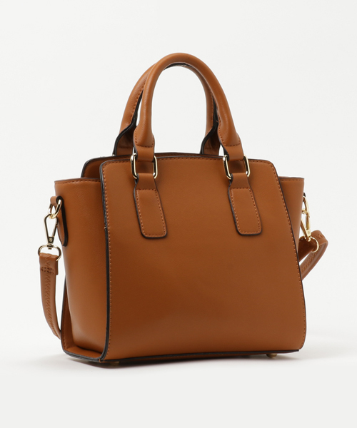 PLAIN CLOTHING（プレーンクロージング）の「エラ型ハンドバッグ/ショルダーバッグ【PLAIN CLOTHING】（ショルダーバッグ・レディース・レッド/キャメル/ブラック/ダークグレー・FREE）」の5枚目の写真