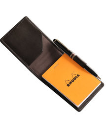 Jamale（ジャマレ）の「レザーメモカバー縦型(RHODIA No.11)（手帳/メモ帳・メンズ）」