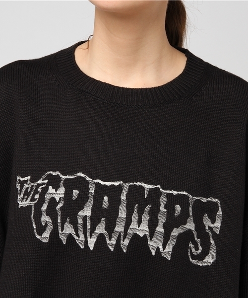 HYSTERIC GLAMOUR（ヒステリックグラマー）の「CR/THE CRAMPS刺繍 プルオーバー（スウェット・レディース・ホワイト/ブラック・FREE）」の6枚目の写真