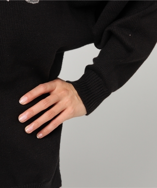 HYSTERIC GLAMOUR（ヒステリックグラマー）の「CR/THE CRAMPS刺繍 プルオーバー（スウェット・レディース・ホワイト/ブラック・FREE）」の7枚目の写真