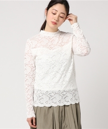 PUNYUS | プチハイネックレーストップス(Tシャツ/カットソー)